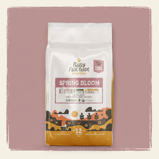 Spring Bloom - Purple-Pink Background