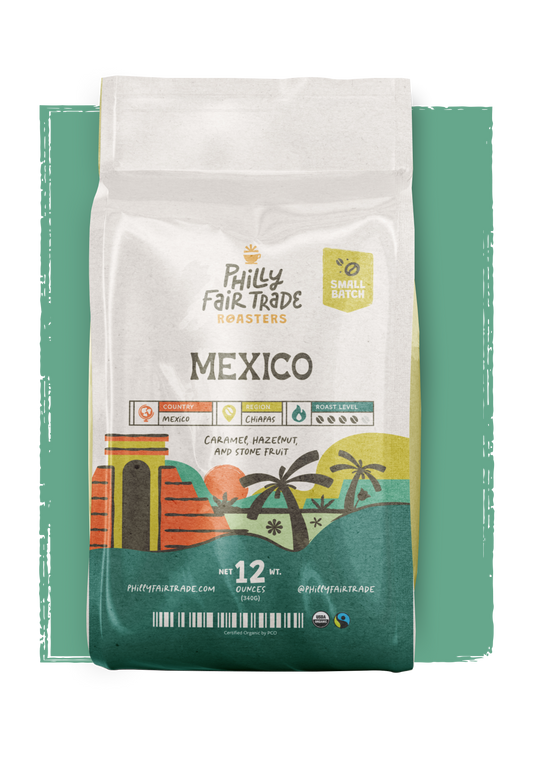 Mexico coffee beans, Organic, Fairtrade, Philly Fairtrade Roasters