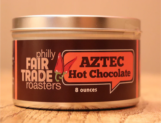 Aztec hot chocolate, Philly Fairtrade Roasters