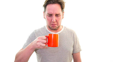 Bitter coffee face taste