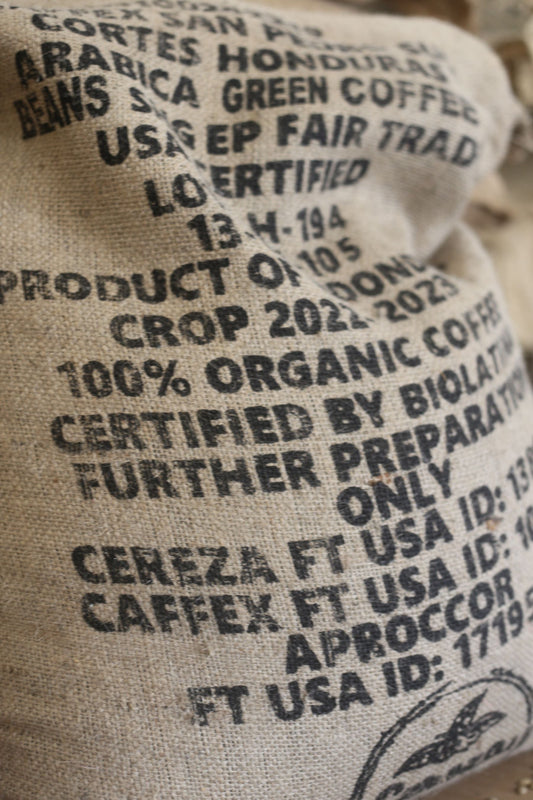A bag of organic coffee by philly fair trade roasters