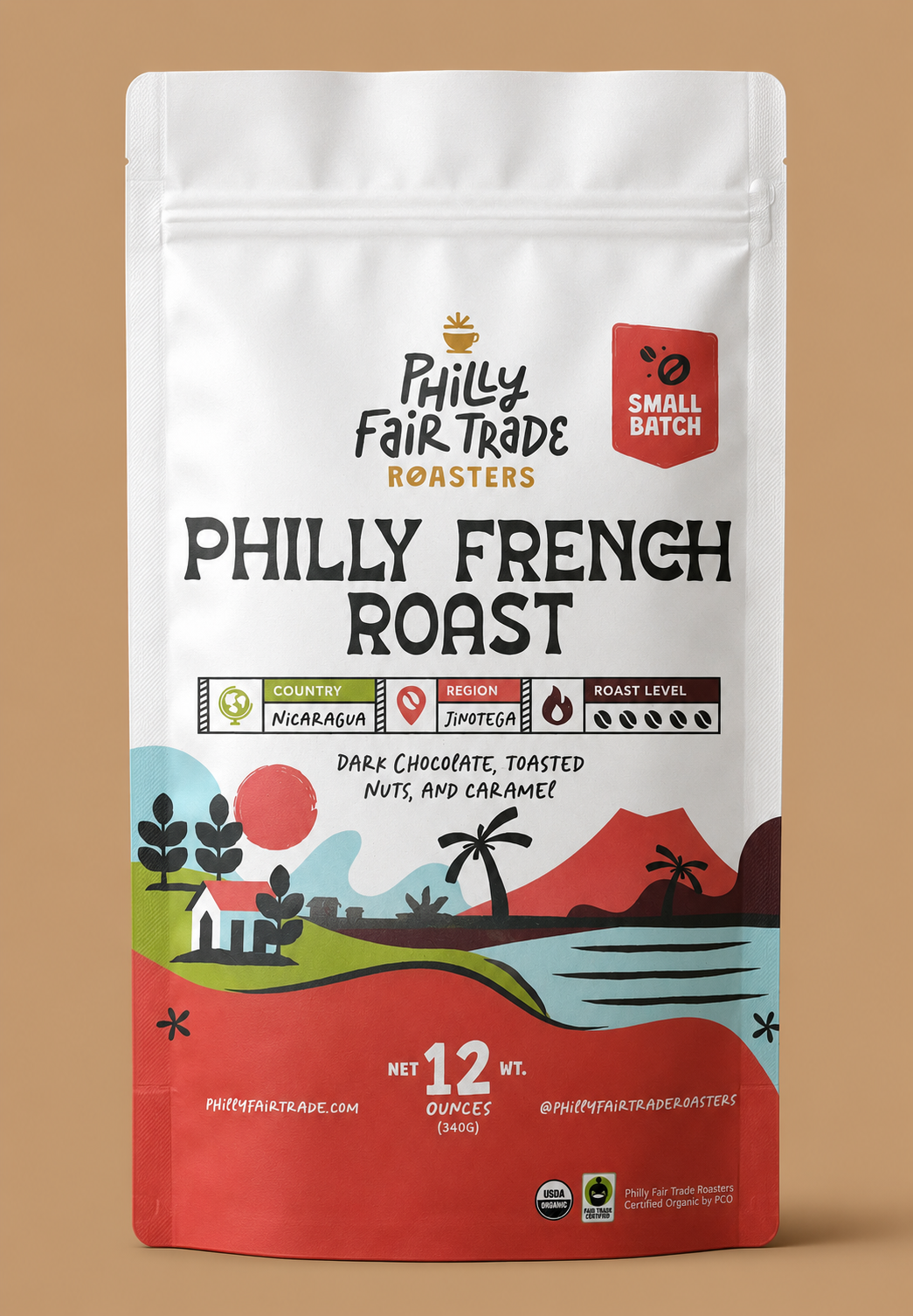 Philly French Roast Coffee (Organic, Fairtrade)