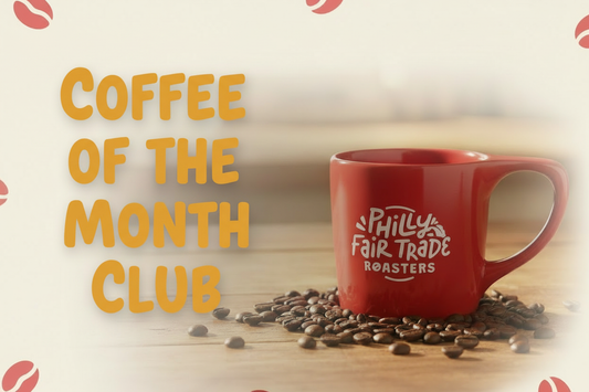 Coffee of the Month Club – Golden Yellow Font