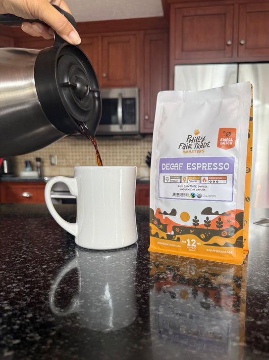 Decaf Espresso Coffee (Organic, Fairtrade, Mountain Water Process Decaf)