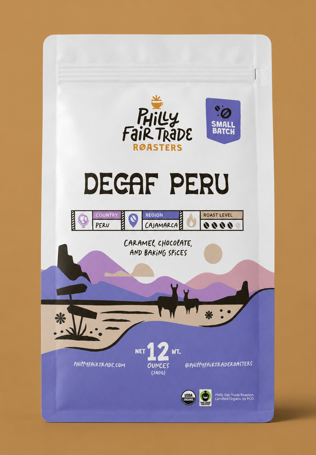 Decaf Peru Coffee (Organic, Fairtrade, Swiss Water Process)